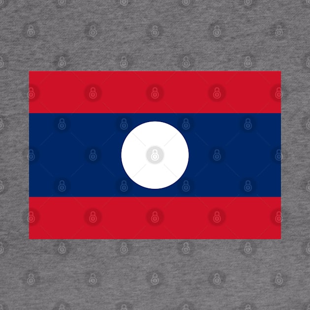 Flag of Laos by COUNTRY FLAGS